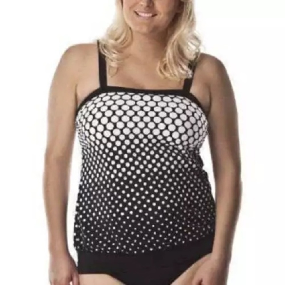 Maxine of Hollywood 22W Tankini Swimsuit NWT